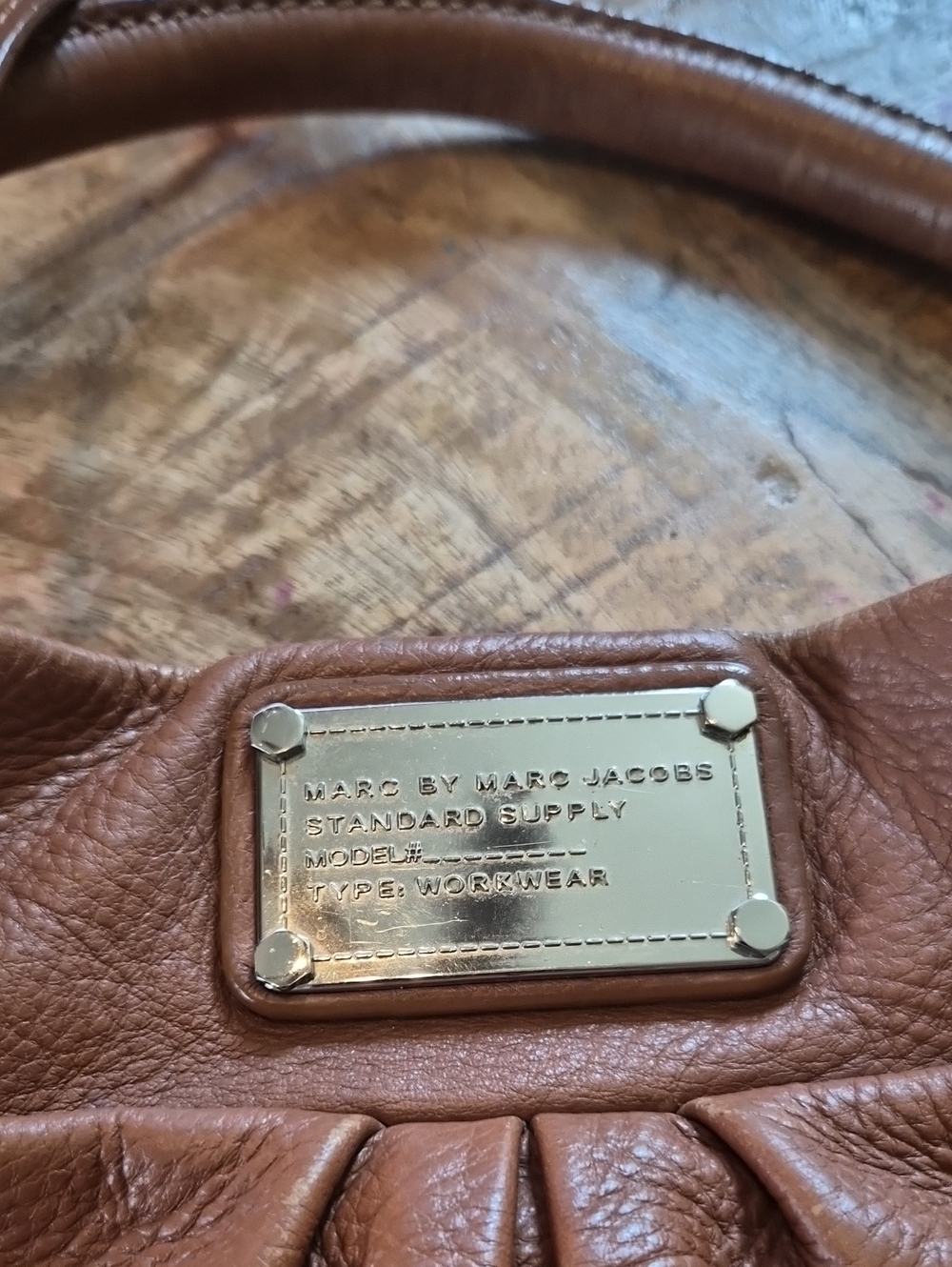 Marc By Marc Jacobs Brown Tan Pebbled Leather Hobo Shoulder Bag - Picture 2 of 4